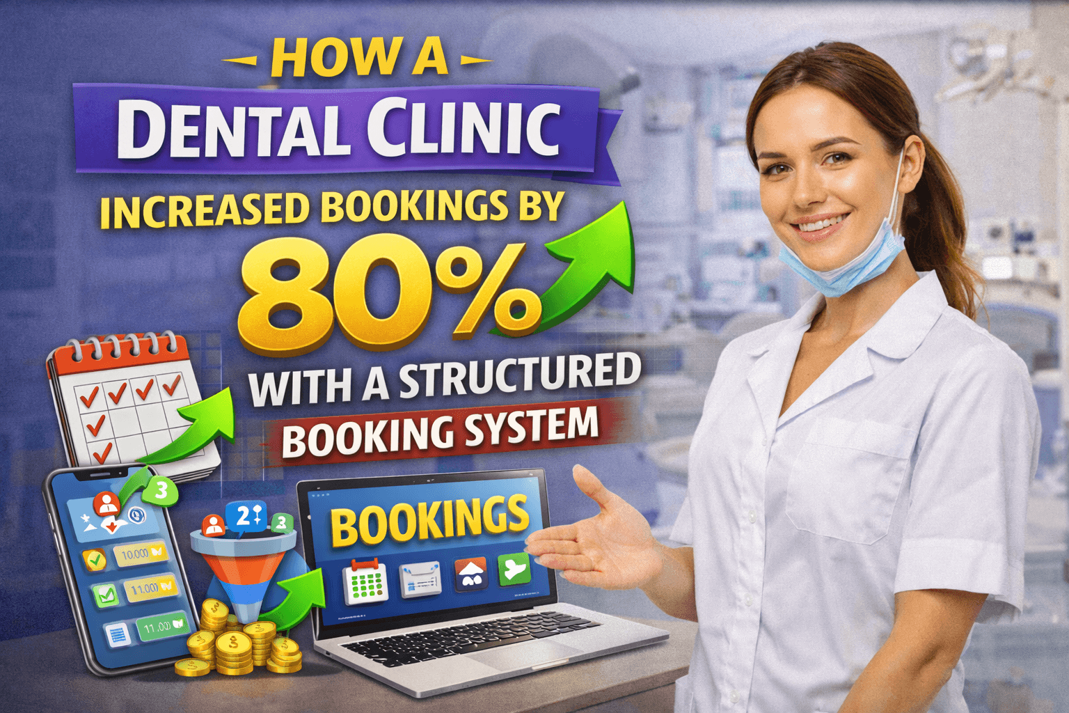 How a Dental Clinic Increased Bookings by 80% by Fixing Missed Enquiries and Building a Structured Booking System