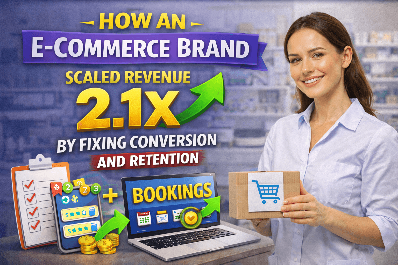 How an E-commerce Brand Increased Revenue by 2.1X by Fixing Conversion and Retention — Not Increasing Ad Spend