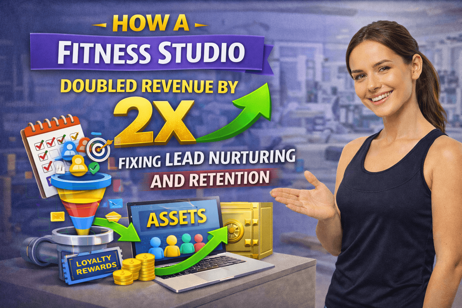 How a Fitness Studio Doubled Revenue by Fixing Retention and Lead Nurturing — Not Just Running More Promotions