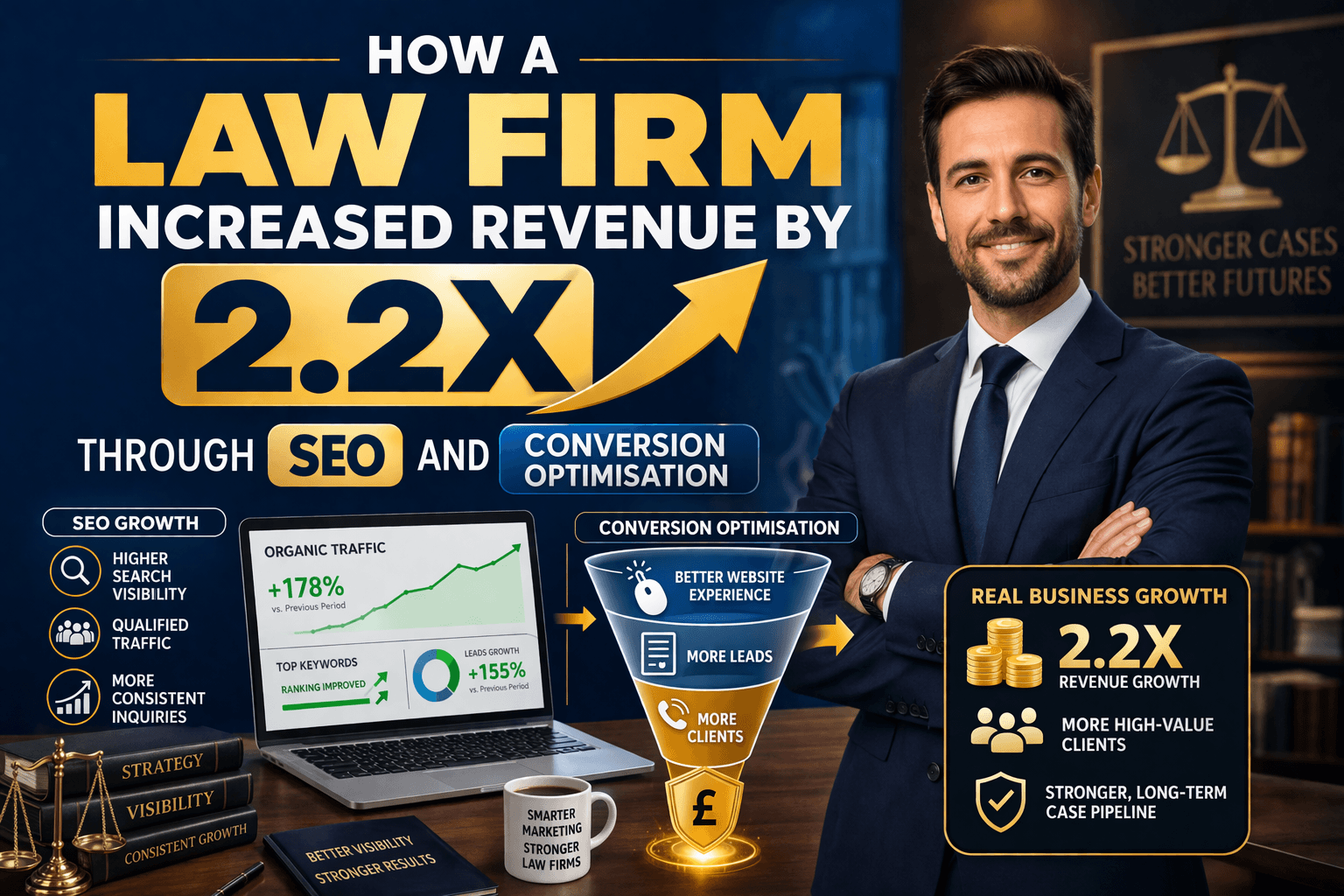 How a Law Firm Increased Revenue by 2.2X by Turning Search Visibility into High-Value Client Acquisition