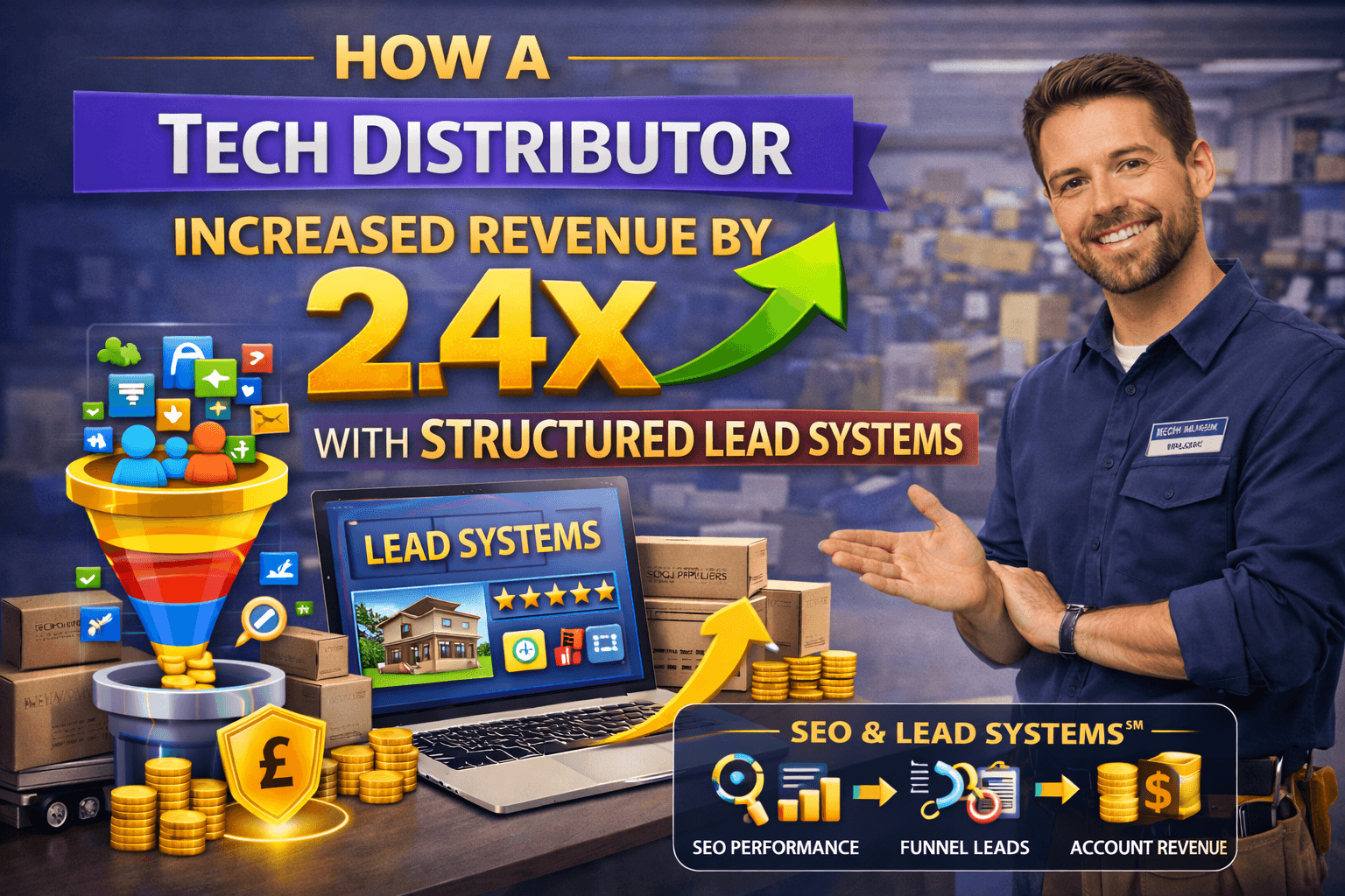 How a Tech Distributor Increased Revenue by 2.4X by Building a Digital Pipeline — Not Relying on Existing Relationships